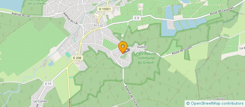 localisation de l'entreprise MAM ET CIE  ARSAC