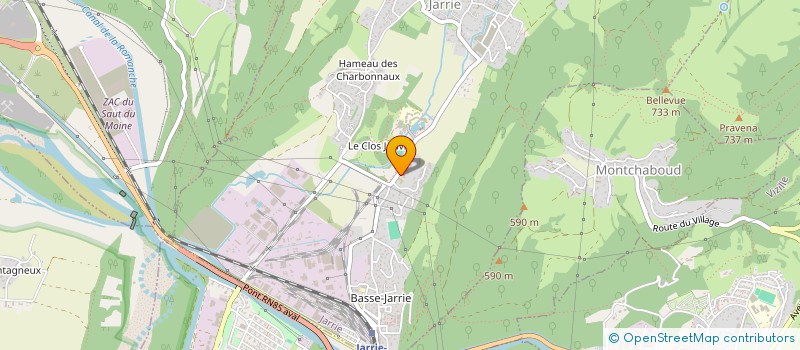 localisation de l'entreprise MAM EVEIL ET CALINS à JARRIE