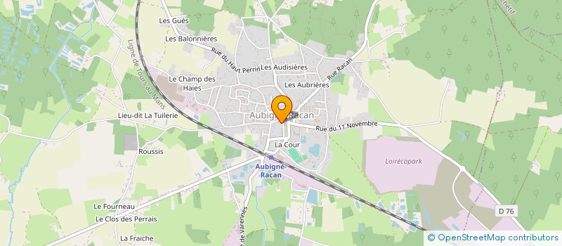 localisation de l'entreprise MAM'EXPLORATEURS  AUBIGNE-RACAN