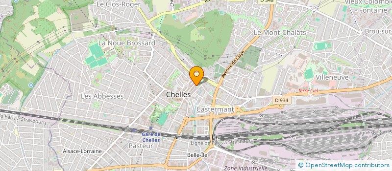 localisation de l'entreprise MAM - FIBRES à CHELLES