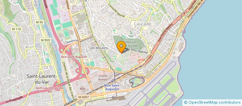 localisation de l'entreprise MAM FORMATION à NICE