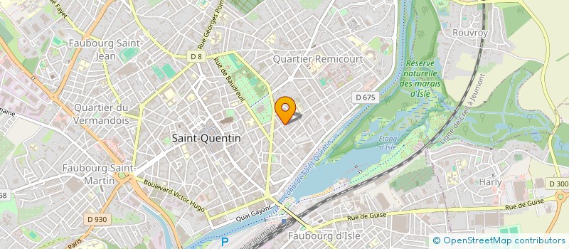 localisation de l'entreprise MAM'FRUITS à SAINT-QUENTIN