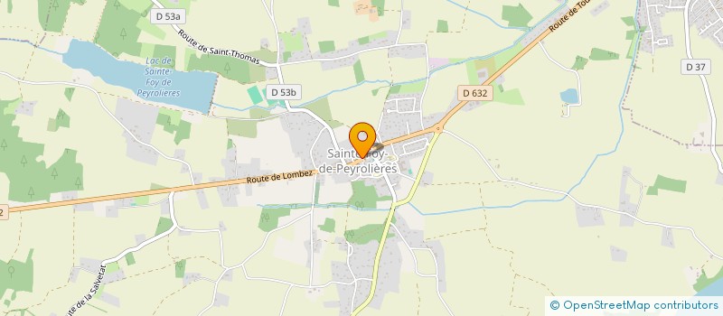 localisation de l'entreprise MAM'INI RECRE à SAINTE-FOY-DE-PEYROLIERES