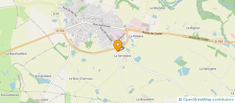 localisation de l'entreprise MAM JARDIN DES SENS à LA ROMAGNE