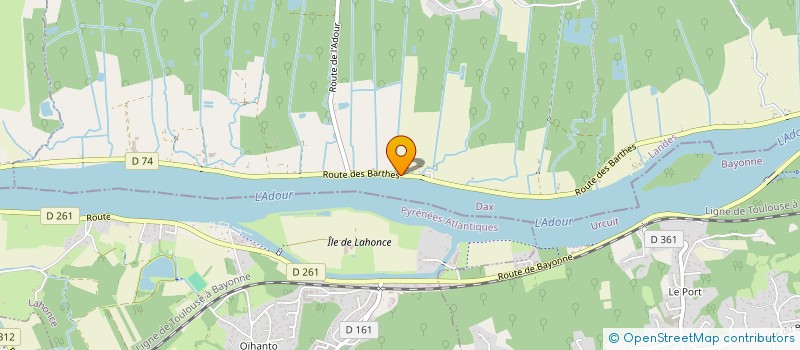 localisation de l'entreprise MAM L'APPRENTI'SAGE DES DOUDOUS  SAINT-MARTIN-DE-SEIGNANX