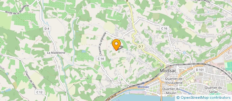 localisation de l'entreprise MAM L'ARCHE DES LIENS  MOISSAC