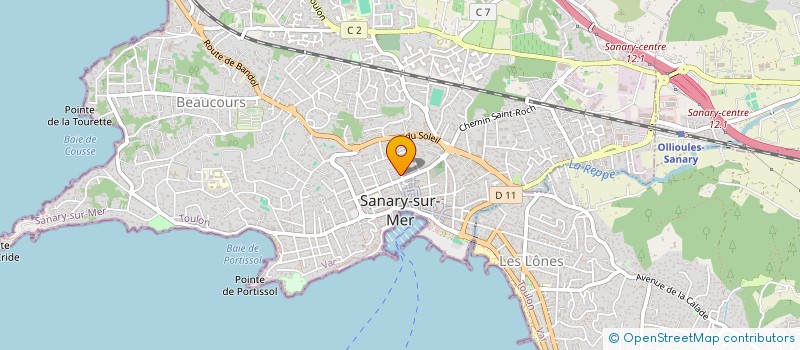 localisation de l'entreprise MAM L ILE AUX ENFANTS à SANARY-SUR-MER