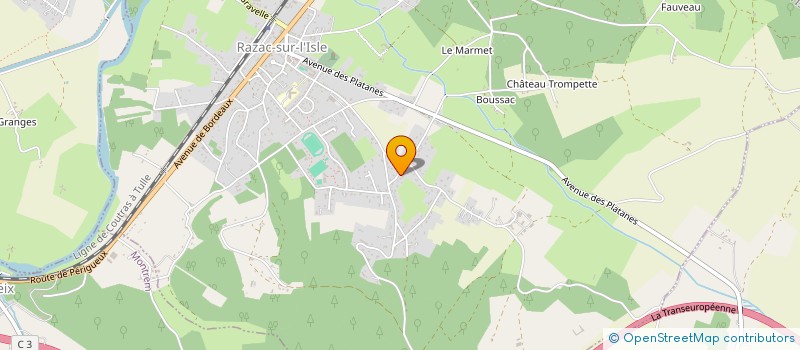 localisation de l'entreprise MAM L'ISLE AUX TRESORS  RAZAC-SUR-L'ISLE