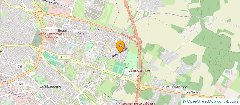 localisation de l'entreprise MAM L'ODYSSEE DES PETITS à POITIERS