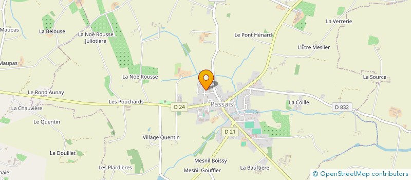 localisation de l'entreprise MAM LA CABANE AUX CALINS à PASSAIS VILLAGES