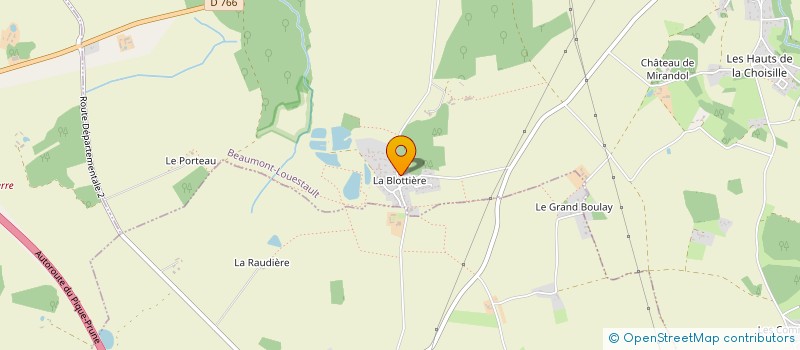 localisation de l'entreprise MAM LA FORET DES LOUPIOTS  BEAUMONT-LOUESTAULT