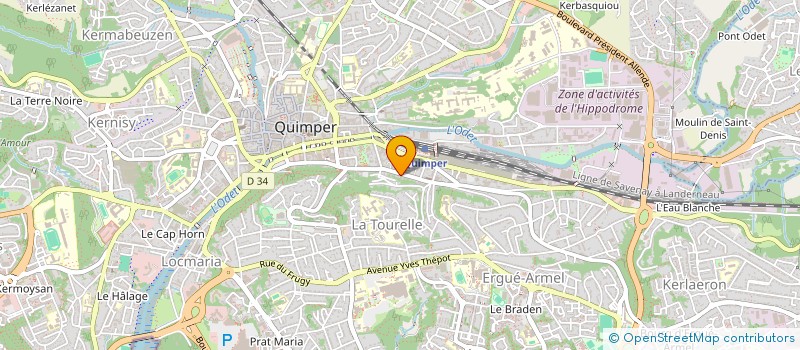 localisation de l'entreprise MAM LA FRAMBOISINE à QUIMPER