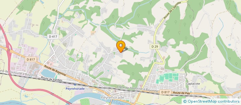 localisation de l'entreprise MAM LE JARDIN DES PITCHOUNS  PEYREHORADE