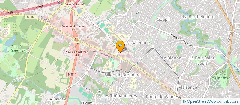 localisation de l'entreprise MAM LE P'TIT COCOON à LA CHAPELLE-SUR-ERDRE