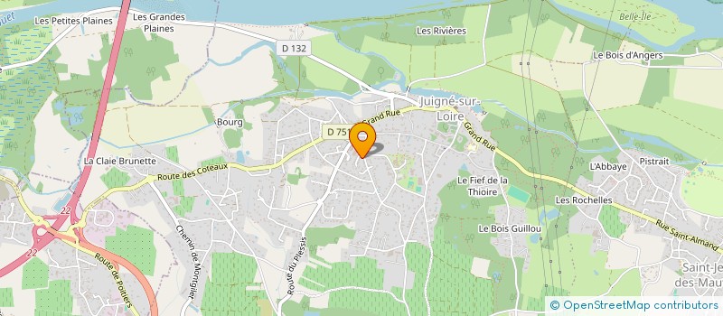 localisation de l'entreprise MAM LE TIPI DES P'TITES CANAILLES à LES GARENNES SUR LOIRE