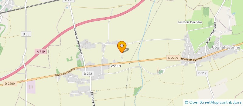 localisation de l'entreprise MAM LES BAMBINS DE LYONNE  COGNAT-LYONNE