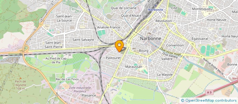 localisation de l'entreprise MAM LES BISOUS N'OURS  NARBONNE