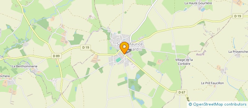 localisation de l'entreprise MAM LES BOUT' EN TRAIN  SAINT-MAURICE-LE-GIRARD