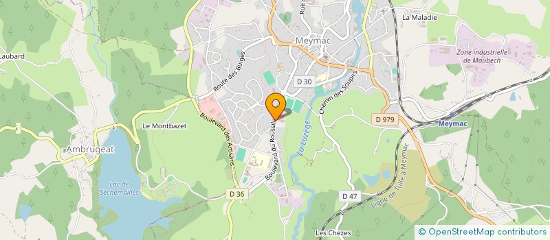 localisation de l'entreprise MAM LES CHOUPINOUS  MEYMAC