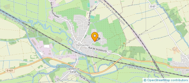 localisation de l'entreprise MAM LES CHRYSALIDES  DETTWILLER
