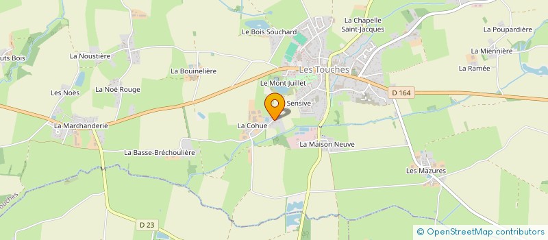 localisation de l'entreprise MAM LES CHRYSALIDES - LES TOUCHES à LES TOUCHES