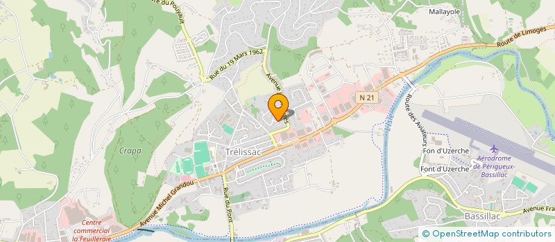 localisation de l'entreprise MAM LES MINI POUSS'  CHAMPCEVINEL