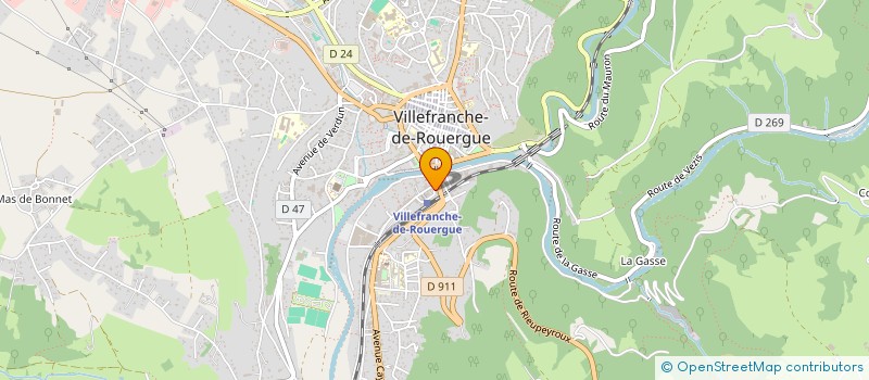 localisation de l'entreprise MAM LES MINIPOUCES à VILLEFRANCHE-DE-ROUERGUE