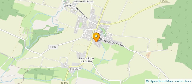 localisation de l'entreprise MAM LES P'TITES CHOUETTES à BENON