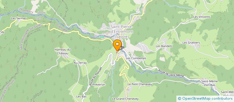 localisation de l'entreprise MAM LES P'TITES CHOUETTES DE CHARTREUSE  SAINT-PIERRE-D'ENTREMONT