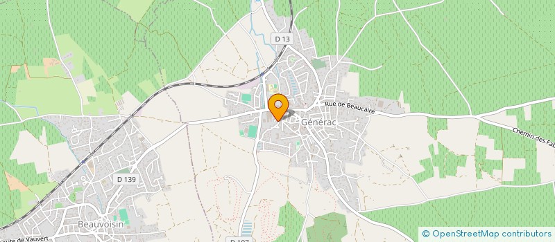 localisation de l'entreprise MAM LES P'TITES CIGALES à GENERAC