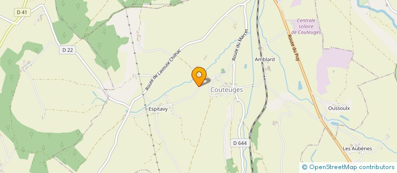 localisation de l'entreprise MAM LES P'TITES LIBELLULES  COUTEUGES