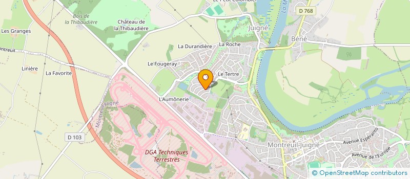 localisation de l'entreprise MAM LES P'TITS APPRENTIS...SAGES  MONTREUIL-JUIGNE