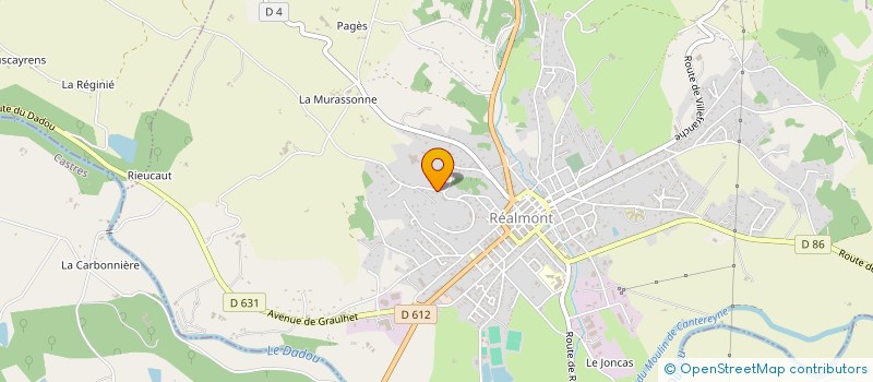 localisation de l'entreprise MAM LES P'TITS BOUCHONS à REALMONT