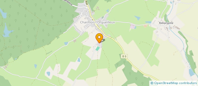 localisation de l'entreprise MAM LES P'TITS CHOUX  CHARMOIS-L'ORGUEILLEUX