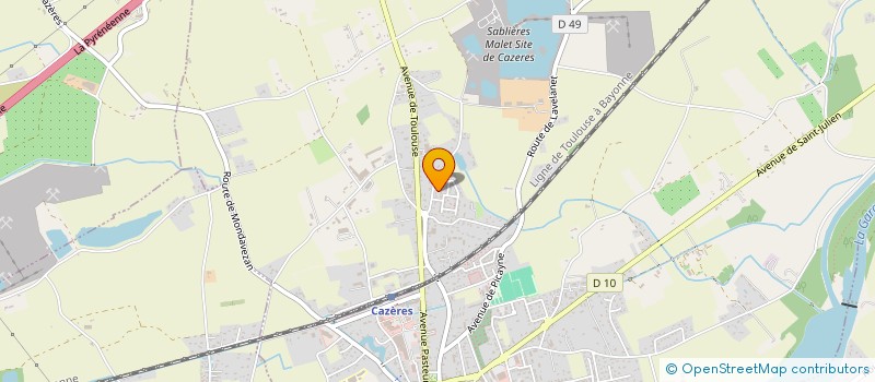 localisation de l'entreprise MAM LES P'TITS COQUELICOTS  CAZERES