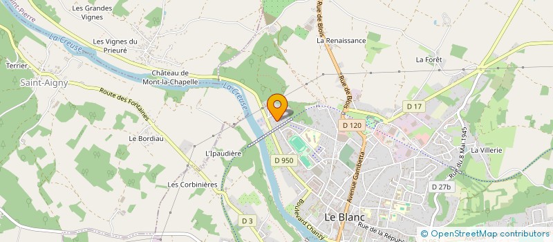localisation de l'entreprise MAM LES P'TITS NAMOURS à LE BLANC