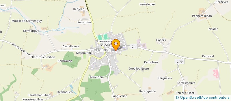 localisation de l'entreprise MAM LES P'TITS POTES à PLOUMOGUER