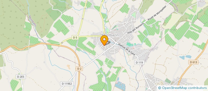 localisation de l'entreprise MAM LES PAPILLONS  MONTBAZIN