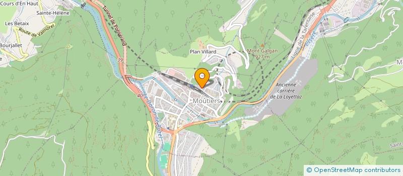 localisation de l'entreprise MAM LES PETITES POUSSES  MOUTIERS