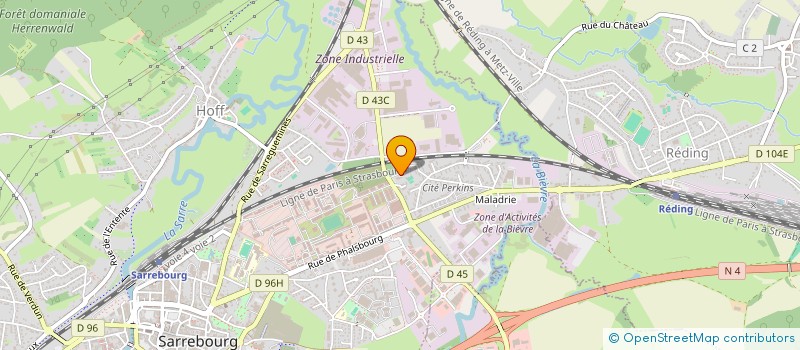 localisation de l'entreprise MAM LES PETITS BOURGEONS  SARREBOURG