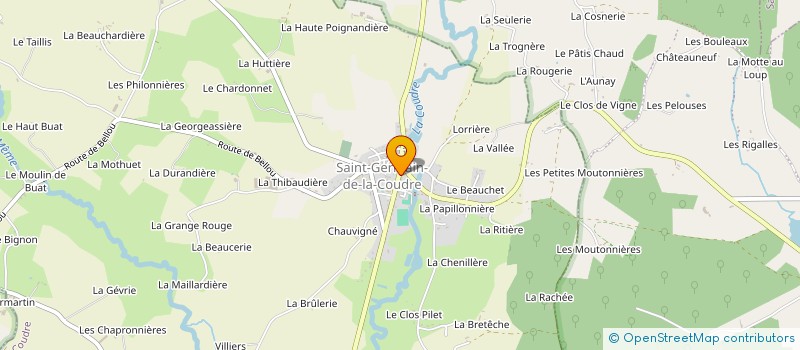 localisation de l'entreprise MAM LES PETITS CURIEUX à SAINT-GERMAIN-DE-LA-COUDRE