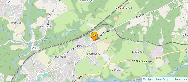 localisation de l'entreprise MAM LES PETITS MOUSSAILLONS  LE PALAIS-SUR-VIENNE