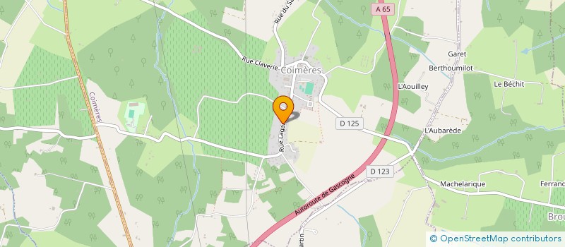 localisation de l'entreprise MAM LES PETITS PAPILLONS  COIMERES