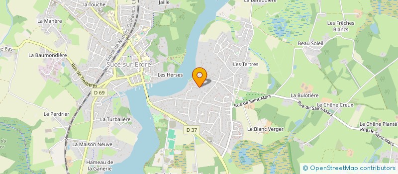 localisation de l'entreprise MAM LES PETITS PIEDS DE L'ERDRE  SUCE-SUR-ERDRE