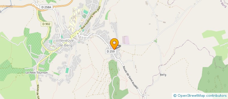 localisation de l'entreprise MAM LES PILOUS-PILOUS à VILLENEUVE-DE-BERG