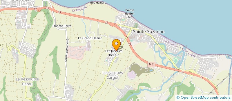 localisation de l'entreprise MAM LES PTI MARINS à SAINTE-SUZANNE