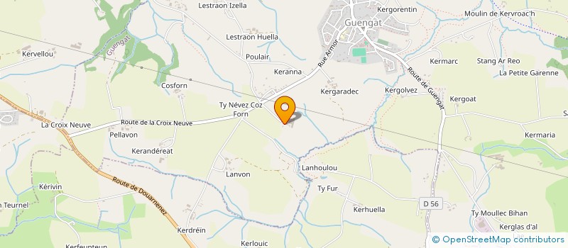 localisation de l'entreprise MAM LES PTITS LAPINOUS  GUENGAT