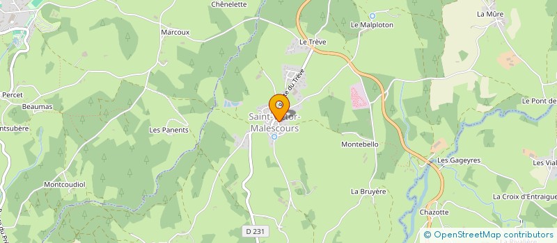 localisation de l'entreprise MAM'LESCOURS  SAINT-VICTOR-MALESCOURS