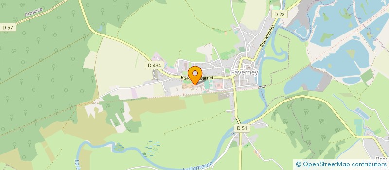 localisation de l'entreprise MAM MILLE ET UNE ETOILES  FAVERNEY