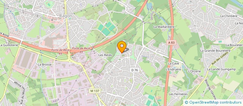 localisation de l'entreprise MAM O COMME 3 PETITES POMMES  LES SORINIERES